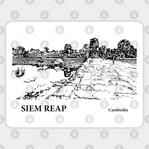 Siem Reap Cambodia Magnet by Lakeric